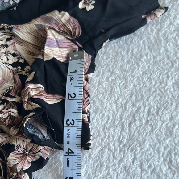 Black and Cream Ruffled Sweetheart Jumpsuit Size Small - Picture 10 of 13